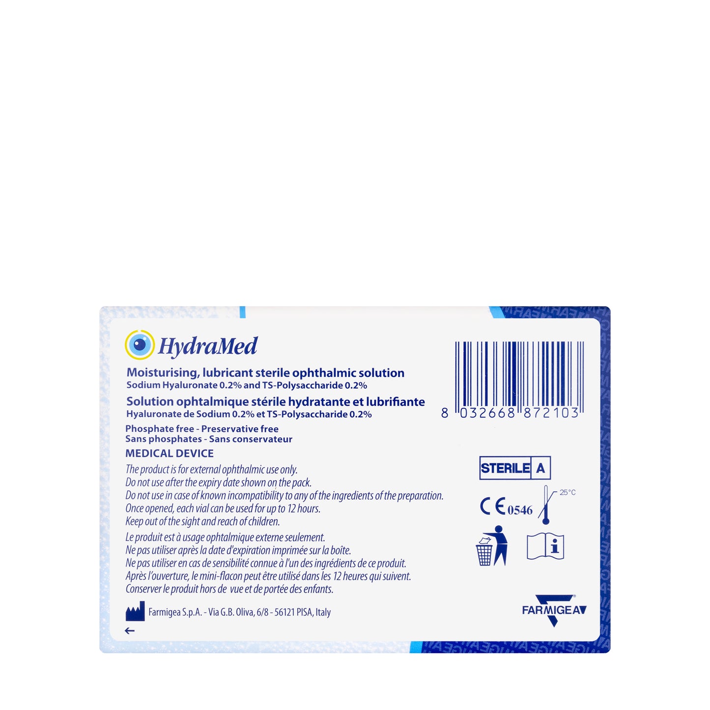 Hydramed Eye Drops Ud 20X0.5Ml