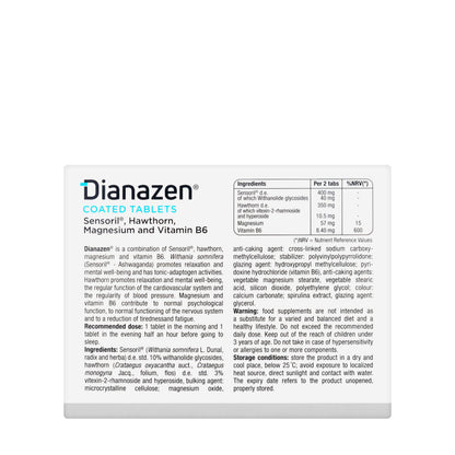 Dianazen Magnesium+Vitamin B6 30 Coated Tablets