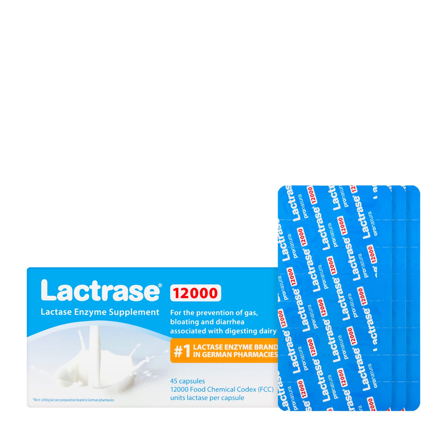 Lactrase 12000Fcc 45 Capsules