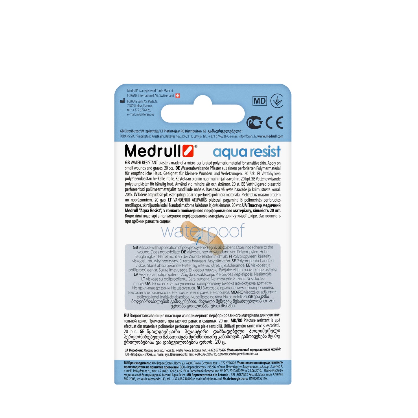 Medrull Aqua Resist 20 Plasters