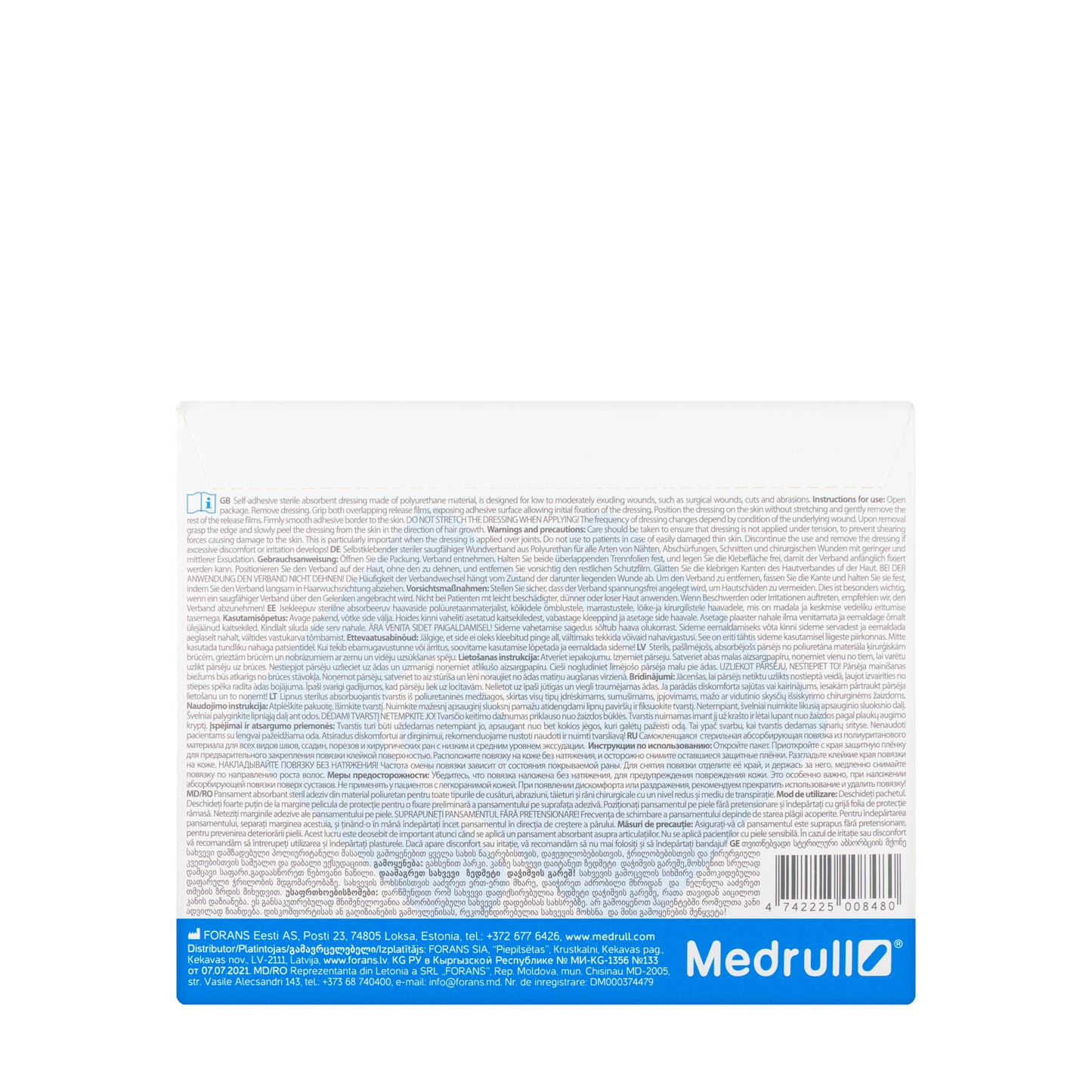 Medrull Ultra Pore Dressing 6X7Cm 50 Pieces