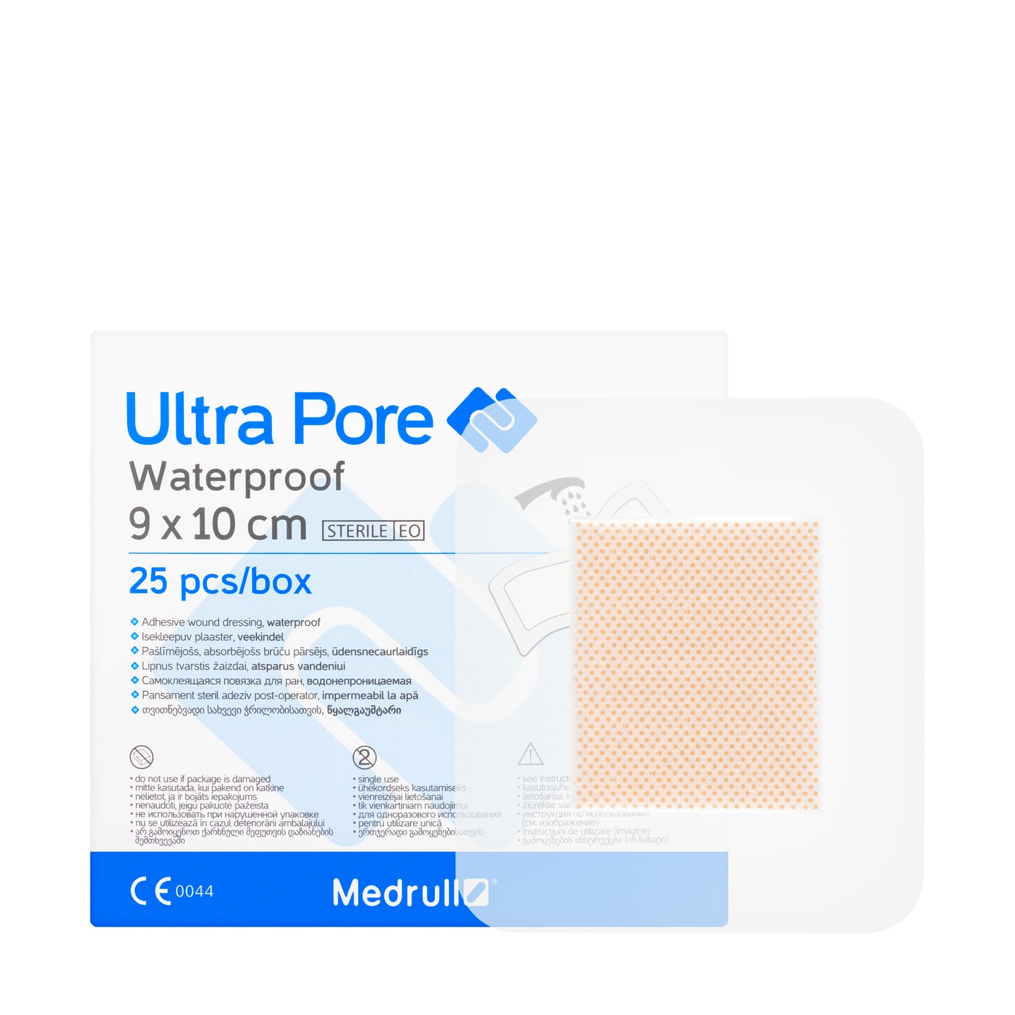 Medrull Ultra Pore Dressing 9X10Cm 25 Pieces