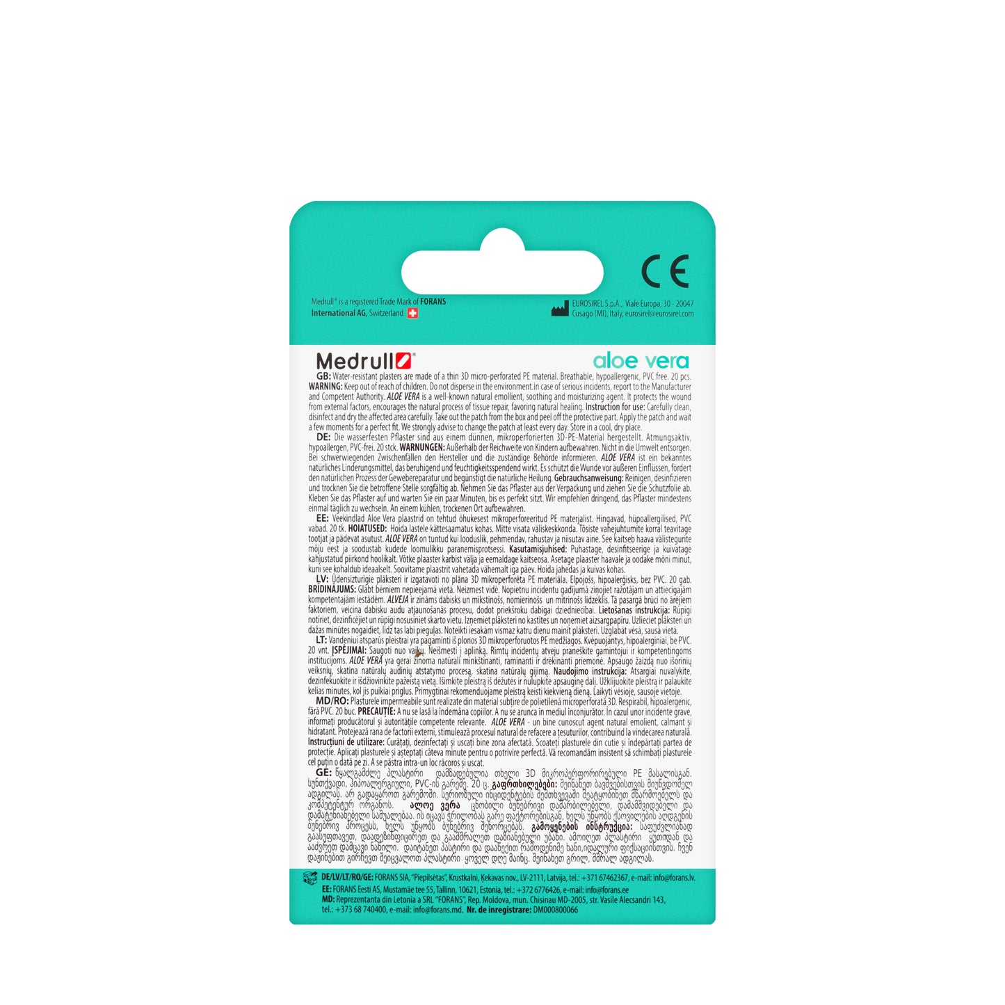 Medrull Aloe Vera 20 Plasters