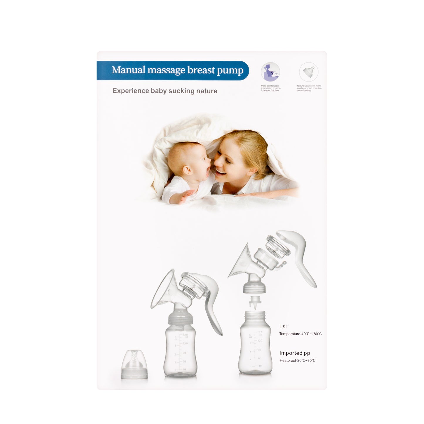 Black and Brown Manual Breast Pump[Rh-188]