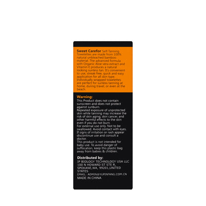 Sweet Carefor Self Tanning Towelettes[Medium]