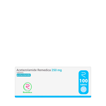 Acetazolamide Remedica 250Mg 100 Tablets