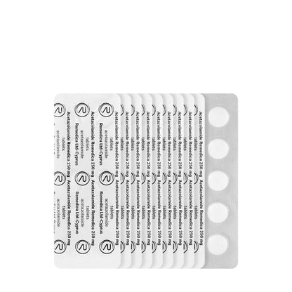 Acetazolamide Remedica 250Mg 100 Tablets