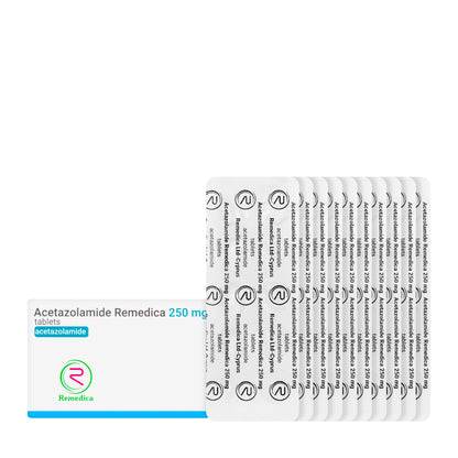Acetazolamide Remedica 250Mg 100 Tablets