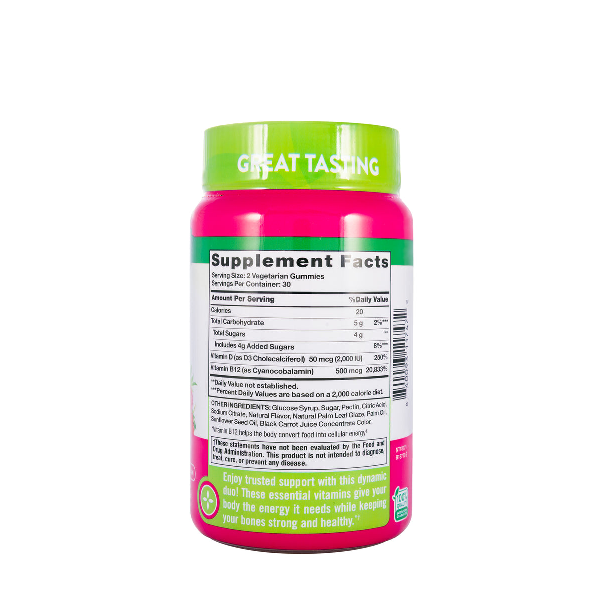 Natures Truth Vitamin-D3+B12 60Gummies