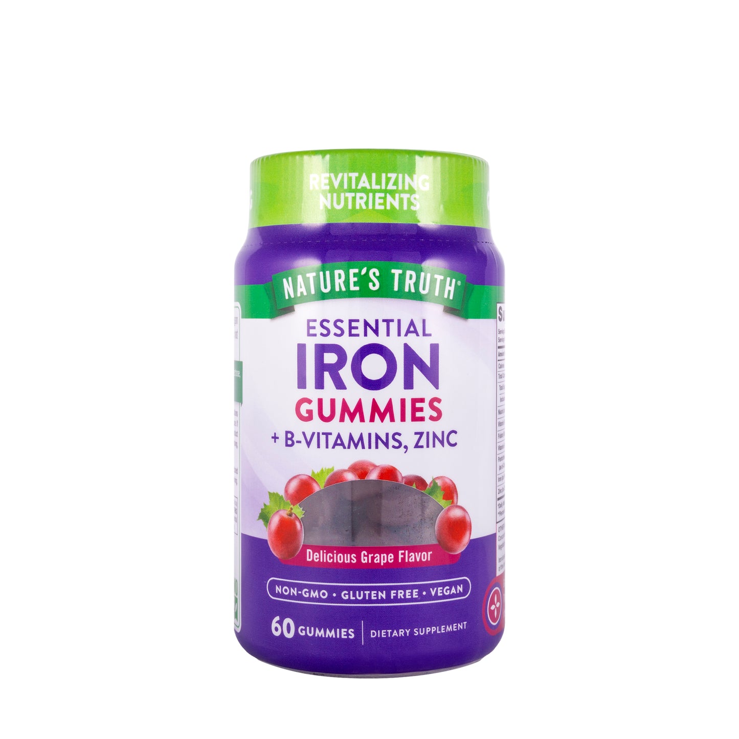 Natures Truth Iron+Vitamin-B&Zinc 60Gummies