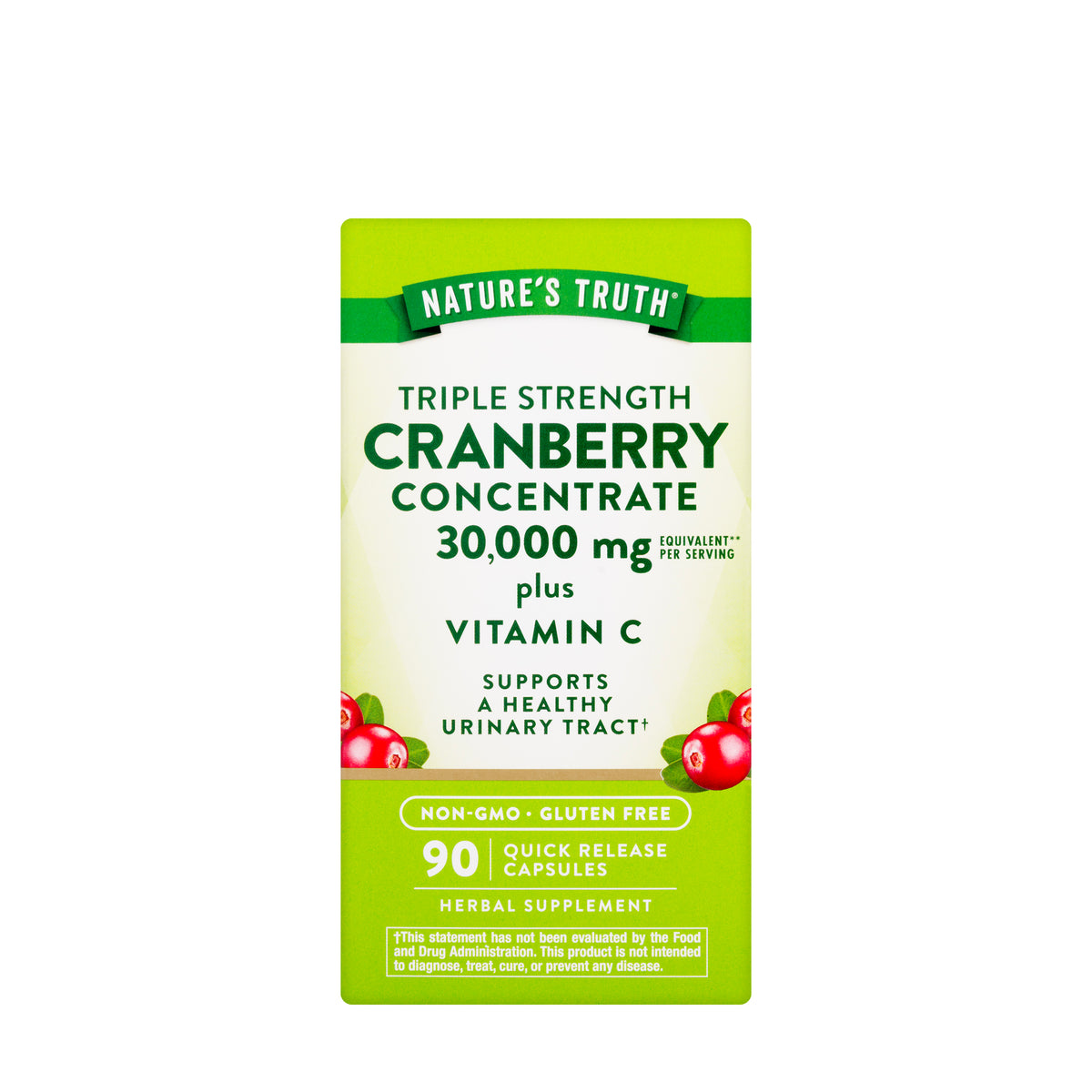 Natures Truth Cranberry 30000Mg+Vitamin-C 90Capsules