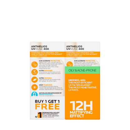 Laroch Anthelios Spf50+ Oil Control Fluid 50 Ml 1+1 Offer