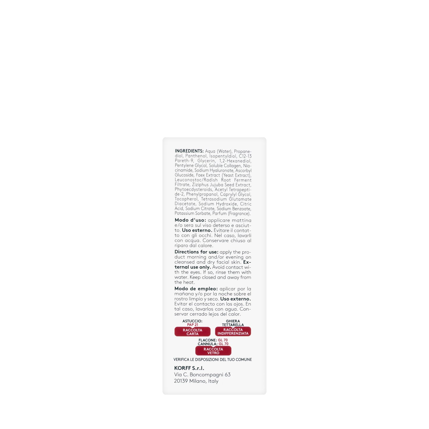 Korff Collagen Age Filler Serum 30Ml