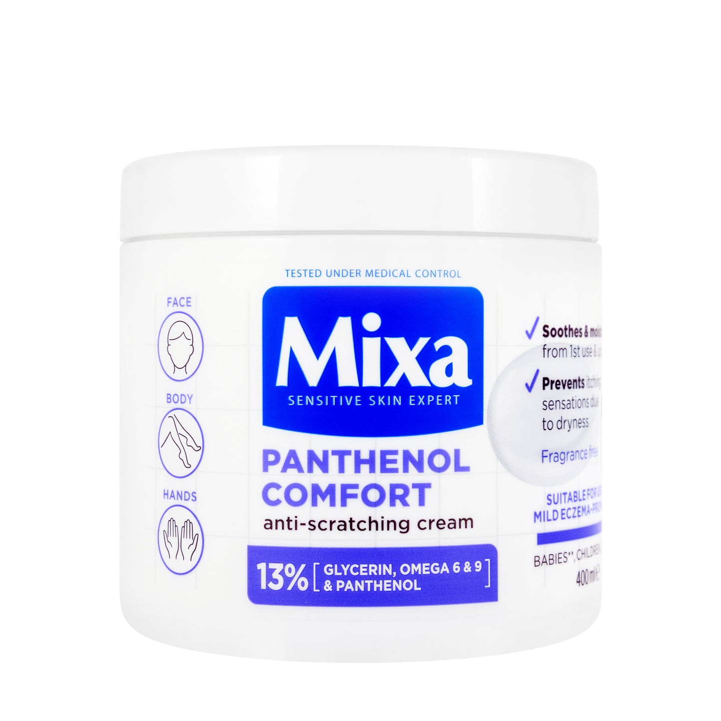 Mixa Panthenol Comfort Cream 400Ml