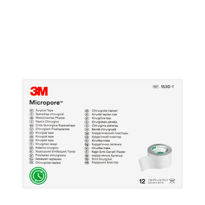 3M Micropore Surgical Tape 2.5Cmx9.1M 12Pieces