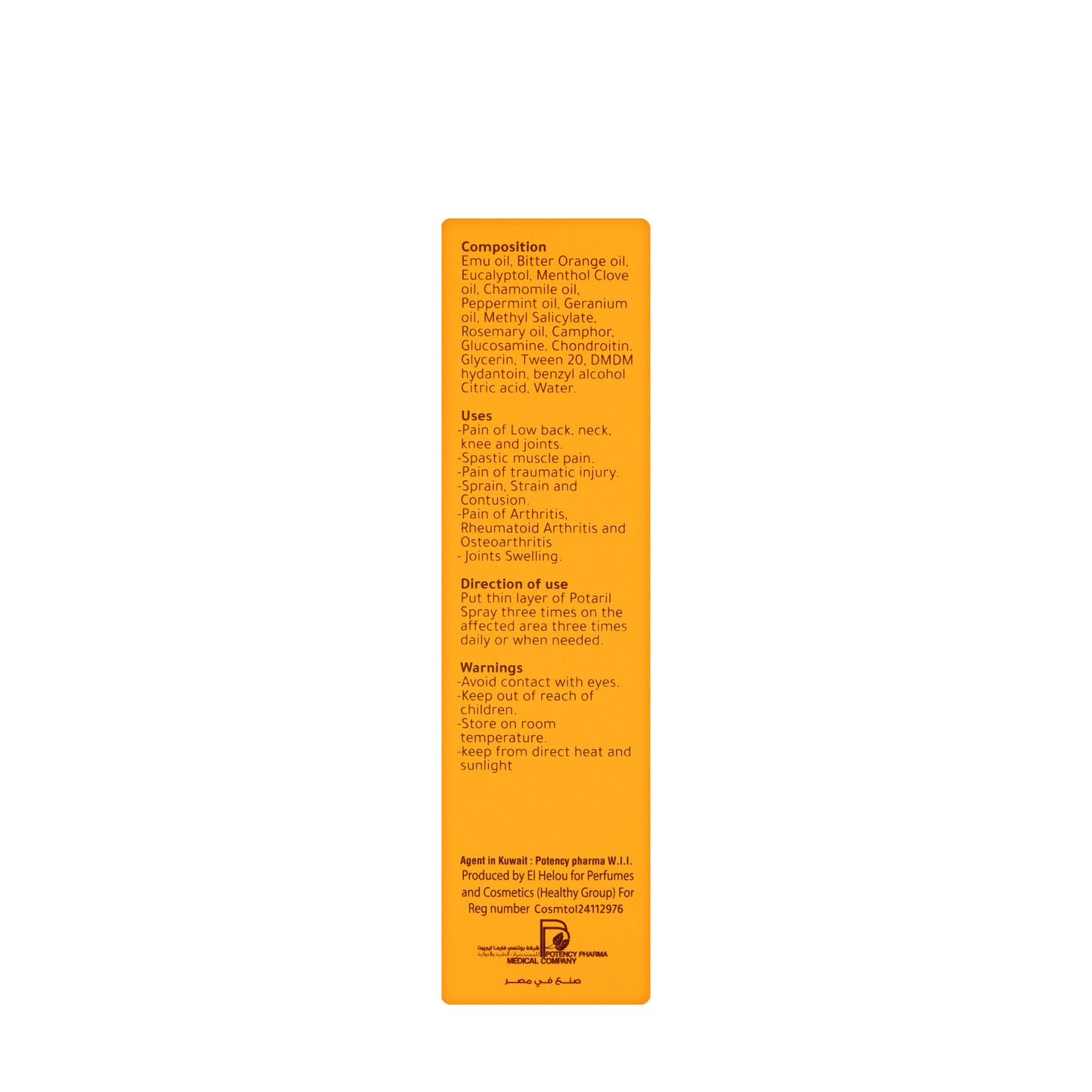 Potaril Massage Spray 120 ml