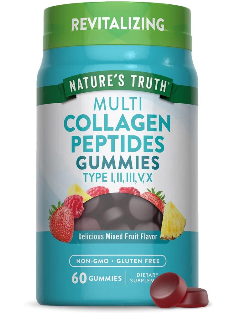 Natures Truth Multi Collagen I II III V X 60 Gummies