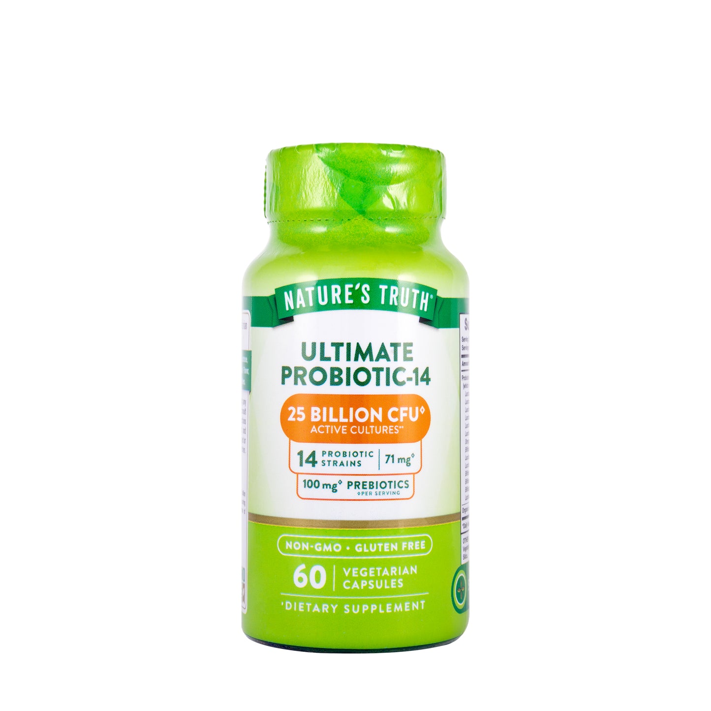 Natures Truth Ultimate Probiotic-14 25 Billion 60 Capsules