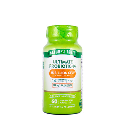 Natures Truth Ultimate Probiotic-14 25 Billion 60 Capsules