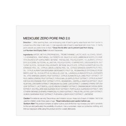 Medicube Zero Pore Pad 155 gm 70 Pads