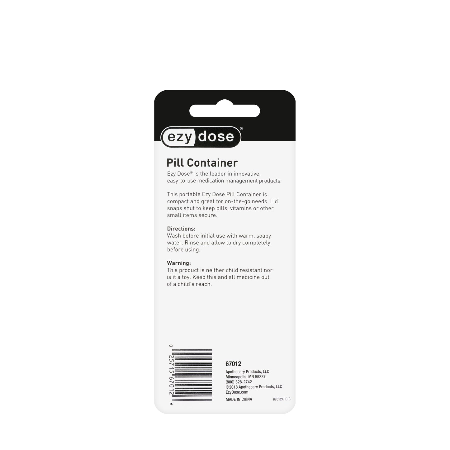 Ezy Dose Pill Container 67012