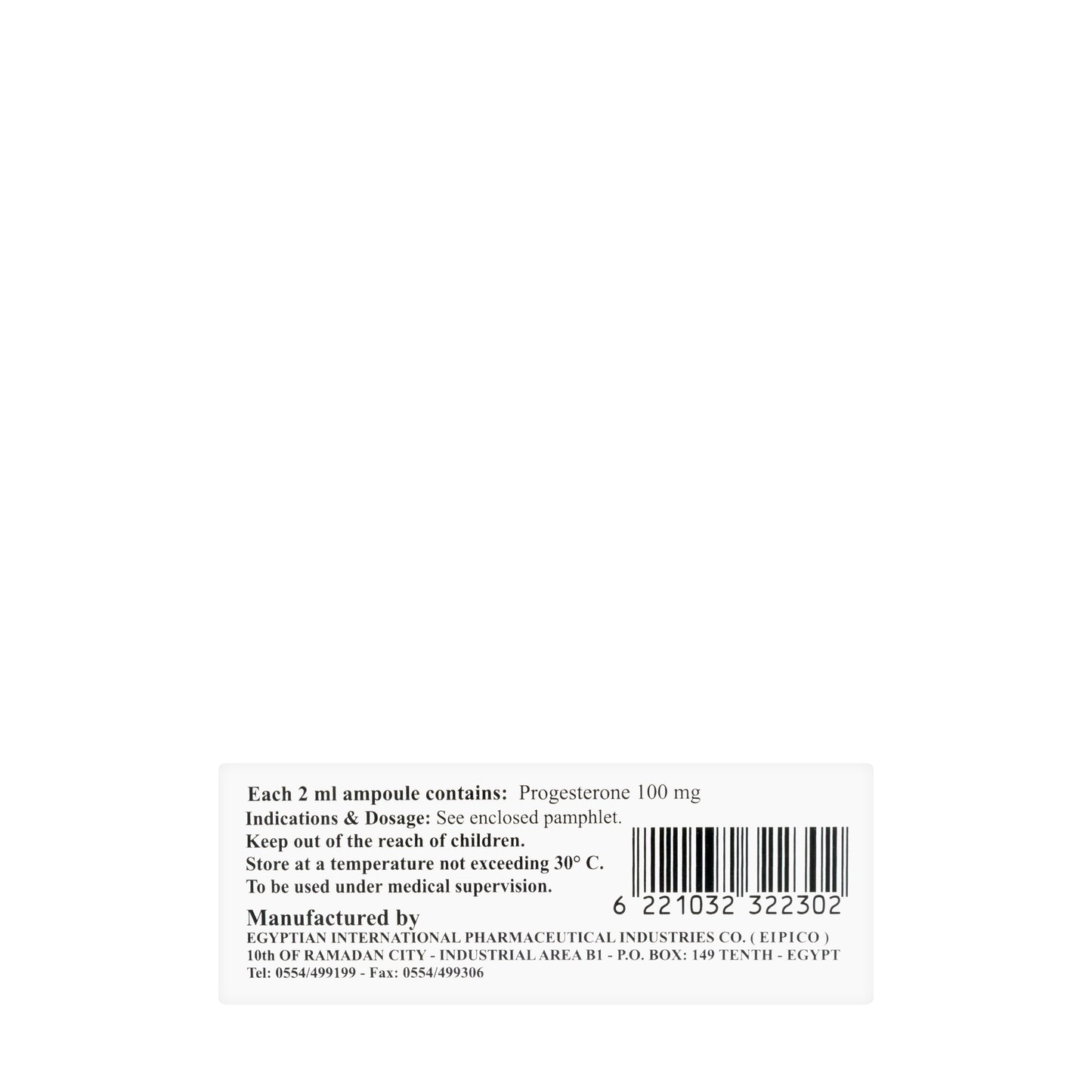 Progesing Injection 100 mg/2 ml 10 Ampoules