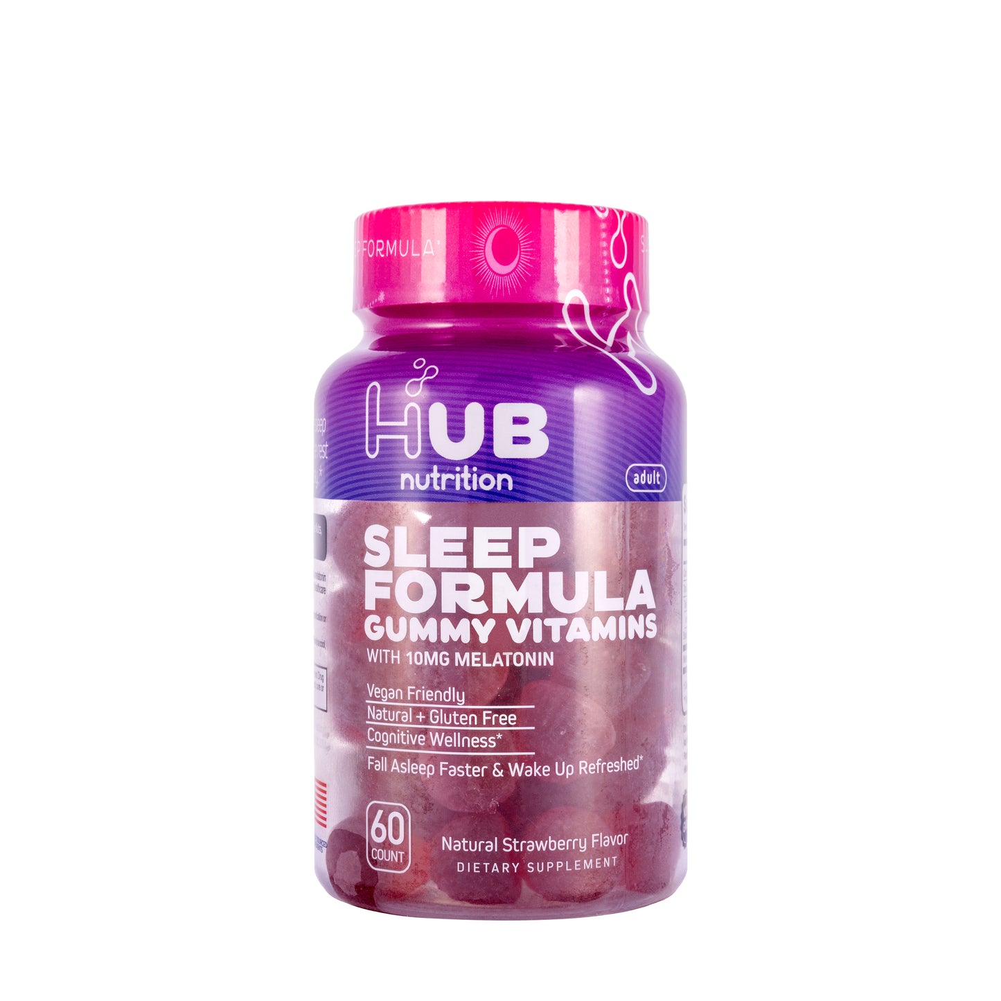 Hub Nutrition Sleep Formula 60 Gummies Adult