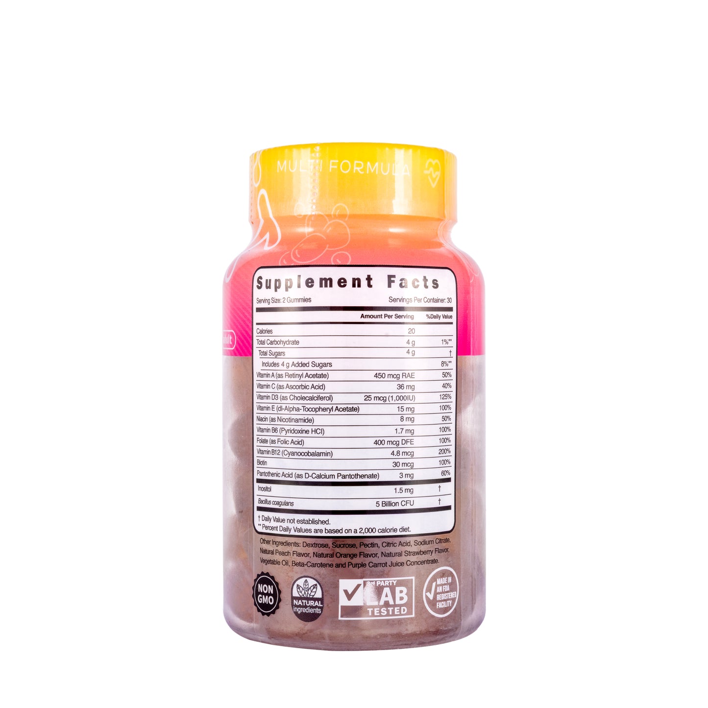 Hub Nutrition Multi Vitamins and Minerals 60 Gummies Adult