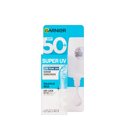 Garnier Super UV Serum Salicylic BHA SPF 50+ 30 ml