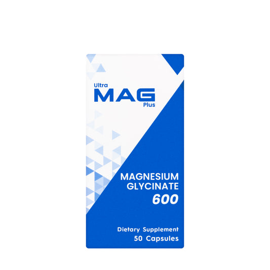 Ultra Mag Plus Magnesium Glycinate 600 mg 50 Capsules