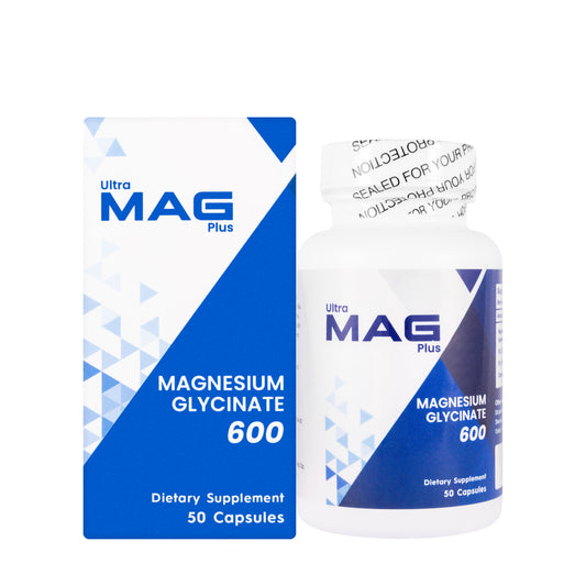 Ultra Mag Plus Magnesium Glycinate 600 mg 50 Capsules