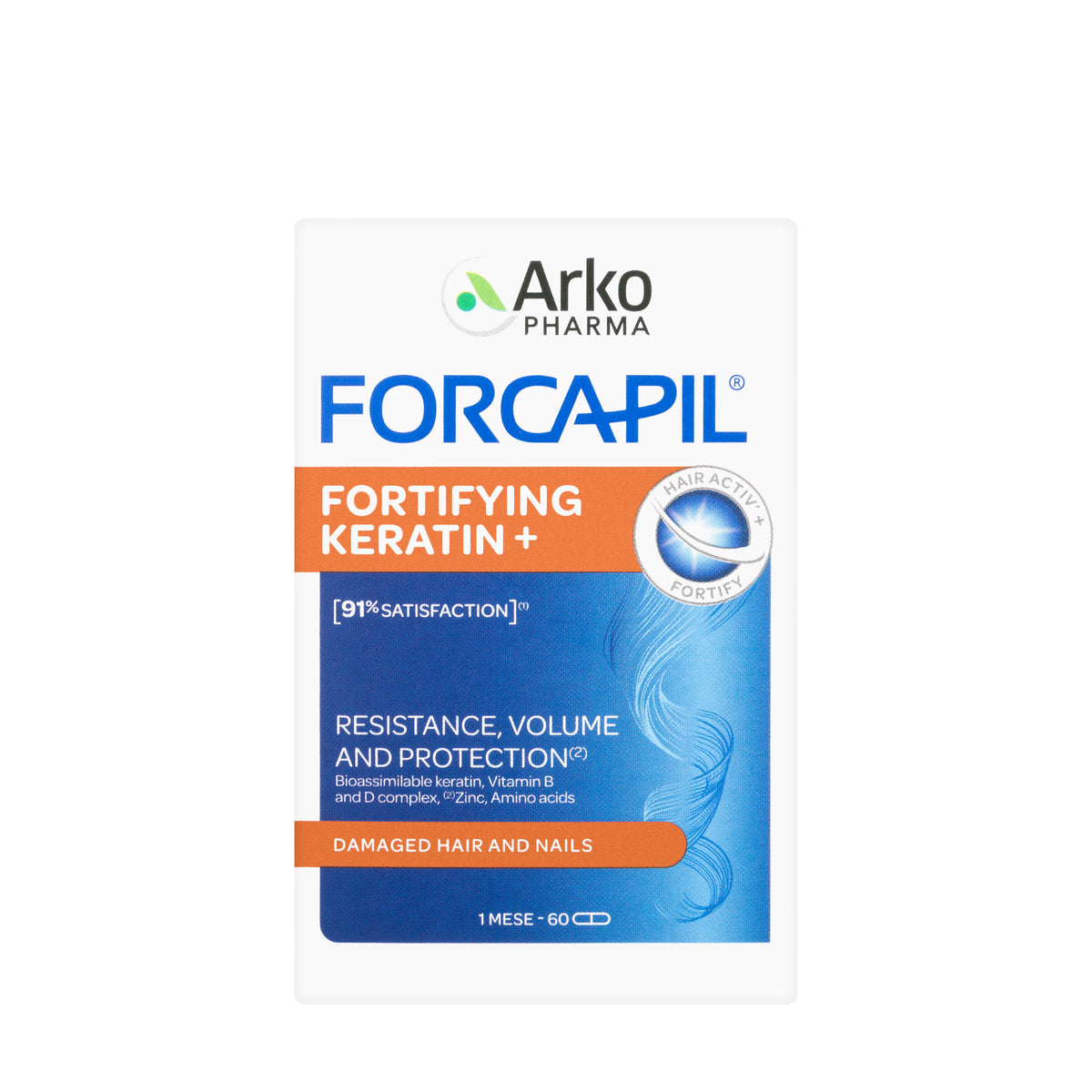 Arkopharma Forcapil Fortify Keratin+ 60 Capsules