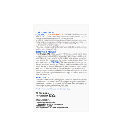 Arkopharma Forcapil Fortify Keratin+ 60 Capsules