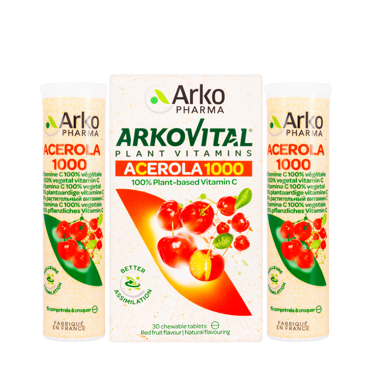 Arkovital Acerola Vitamin C 1000 mg 30 Chewable Tablets