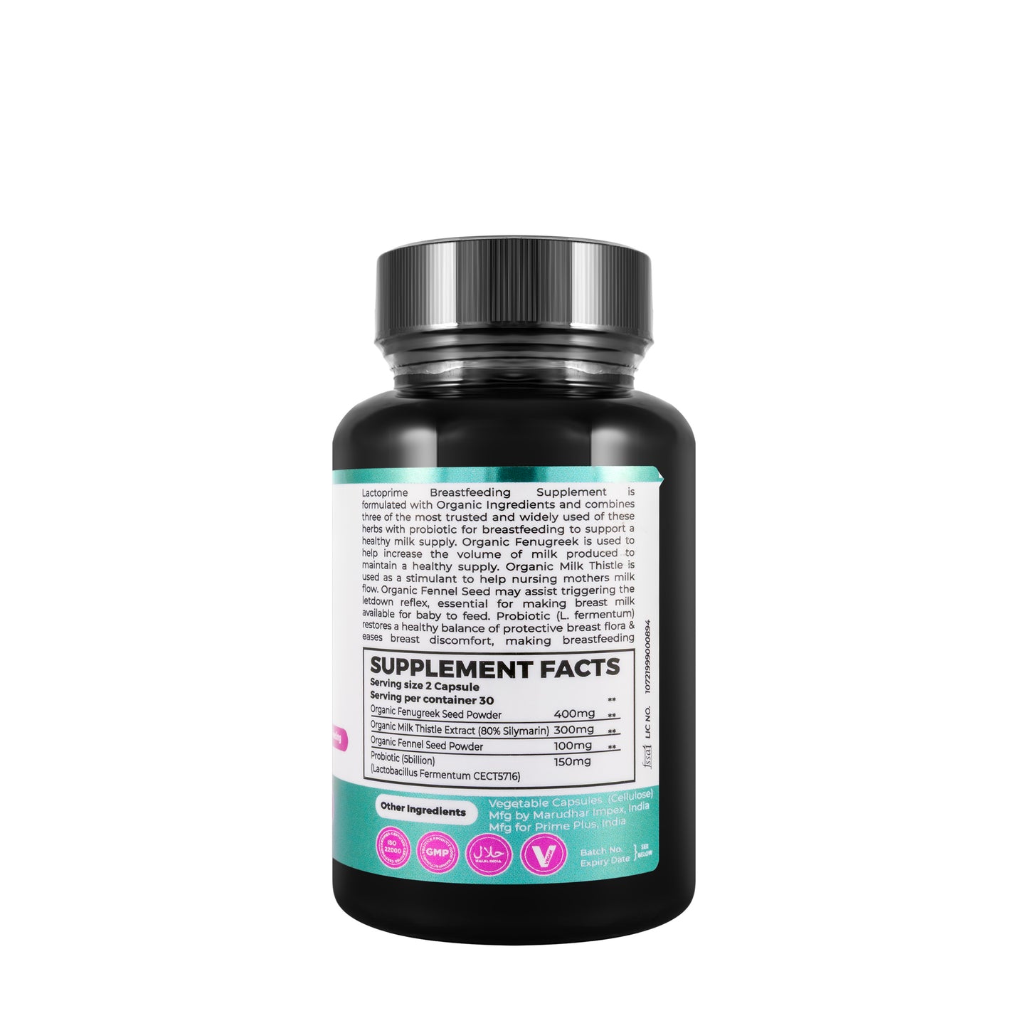 Prima Plus Lactoprime 60 Capsules