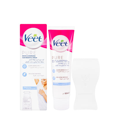 Veet Pure Bikini & Underarm Hair Removal Cream 100 ml