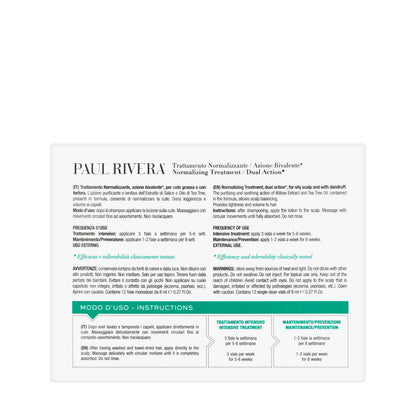 Paul Rivera Normalizing Treatment Oily Dandruff 12 × 8 ml