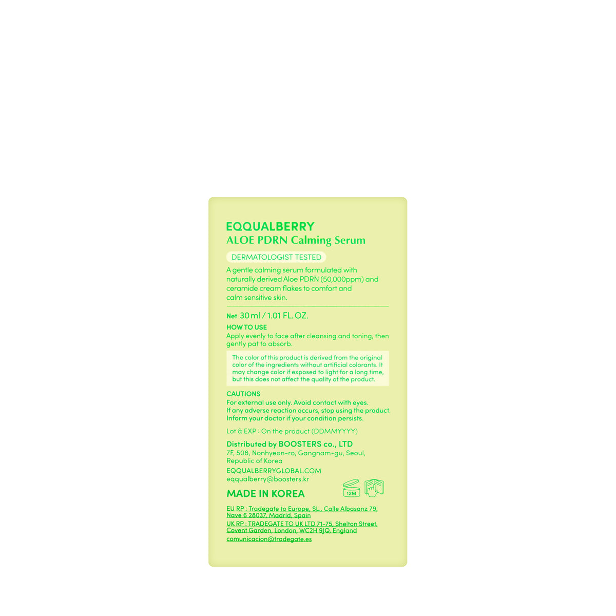 Eqqual Berry Aloe PDRN Calming Serum 30 ml
