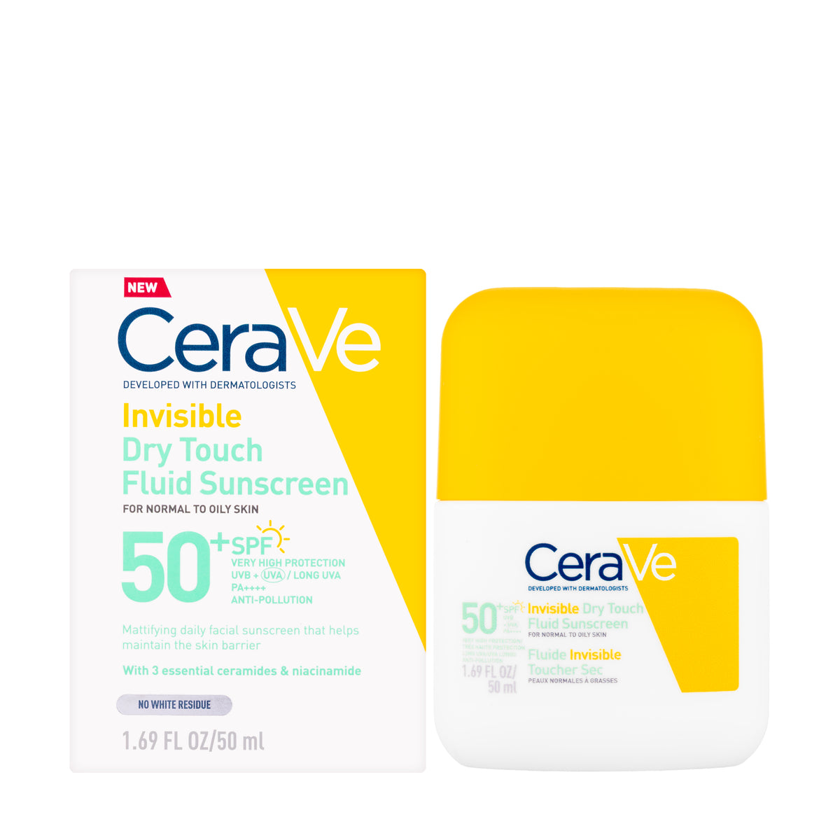 CeraVe Sun SPF 50+ Invisible Dry Touch Fluid 50 ml