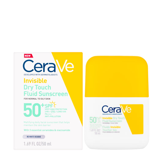 CeraVe Sun SPF 50+ Invisible Dry Touch Fluid 50 ml