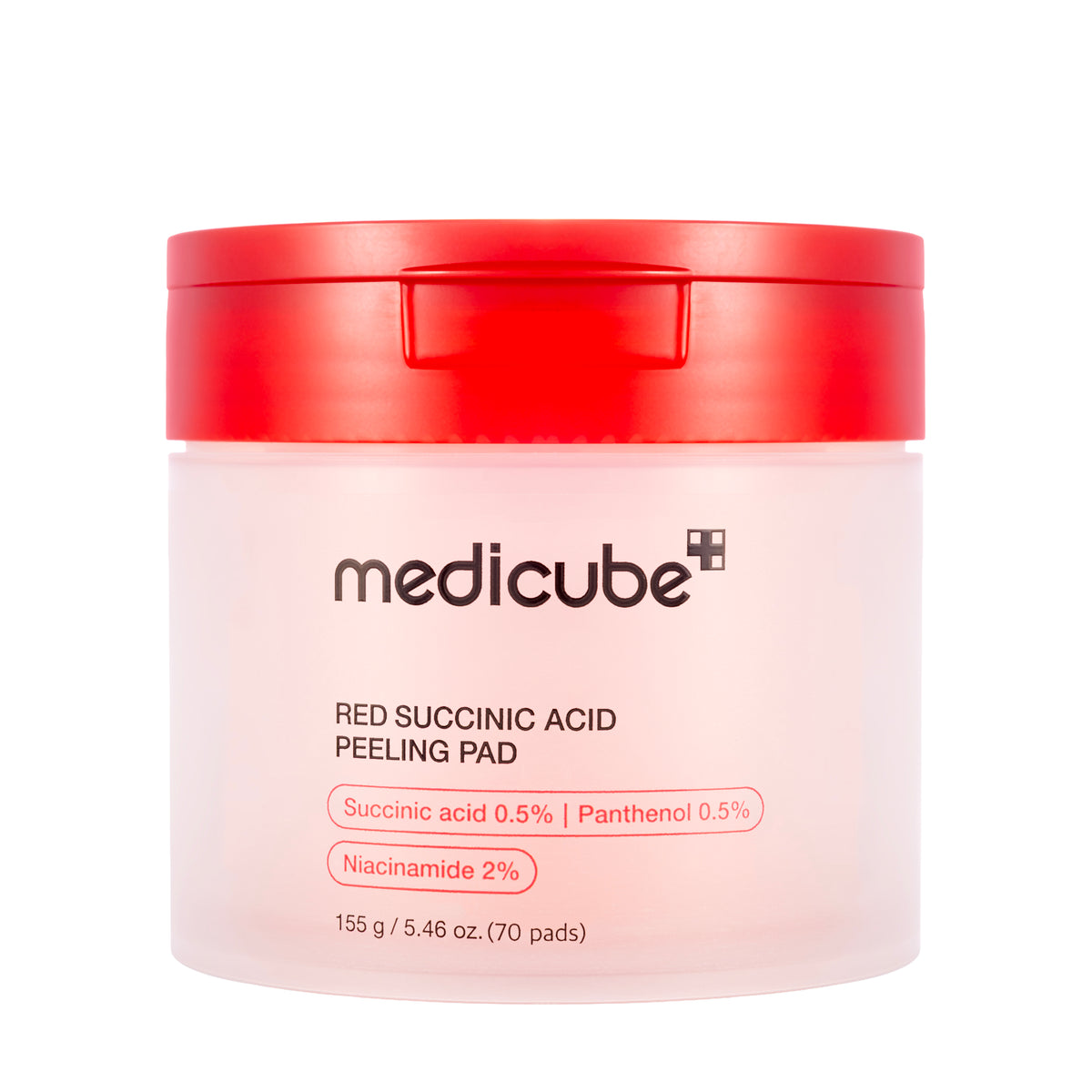 Medicube Red Succinic Acid Peeling Pad 155 gm (70 Pieces)