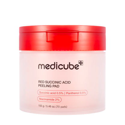 Medicube Red Succinic Acid Peeling Pad 155 gm (70 Pieces)