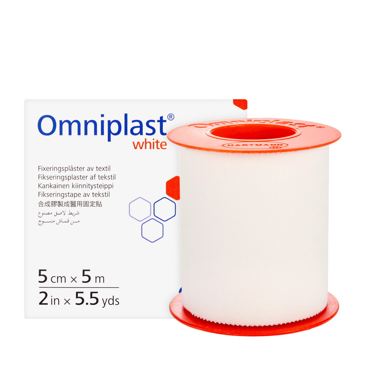 Hartmann Omniplast White 5 cm × 5 m