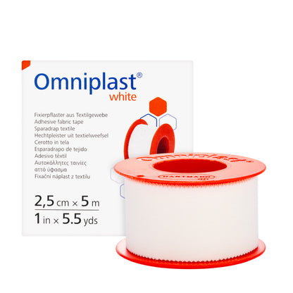Hartmann Omniplast White 2.5 cm × 5 m