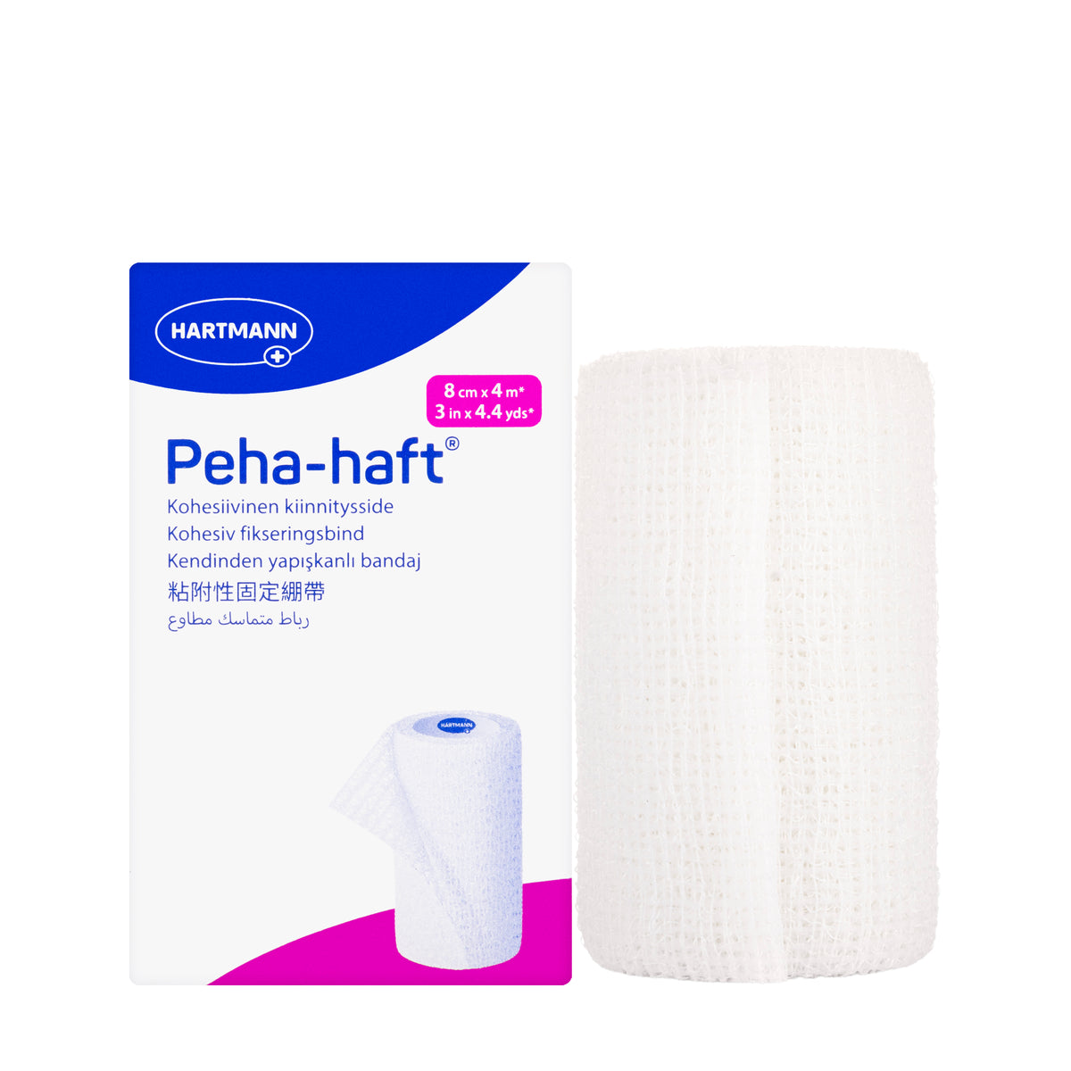 Hartmann Peha Haft Bandage White 8 cm × 4 m