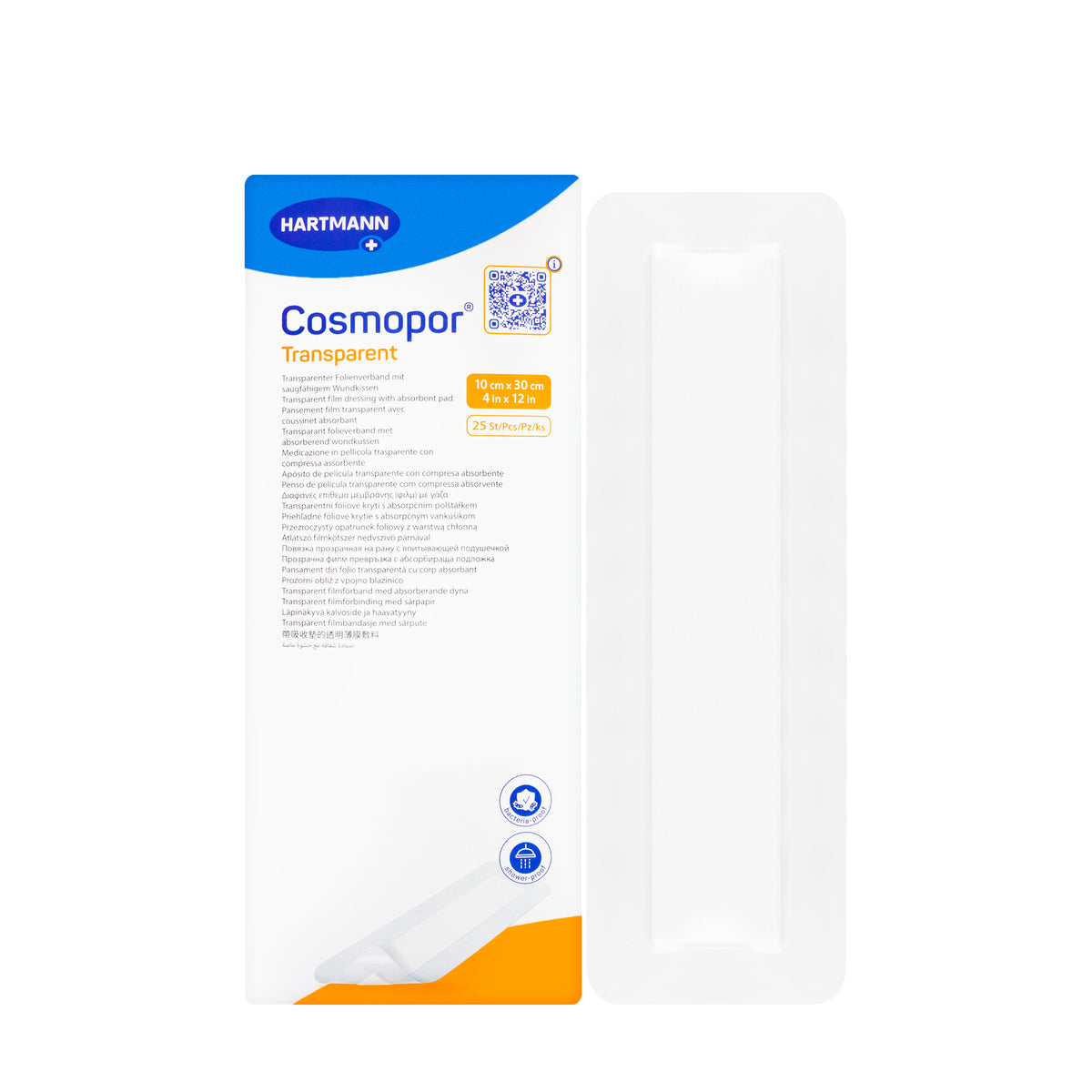 Hartmann Cosmopor Transparent 10 × 30 cm 25 Pieces