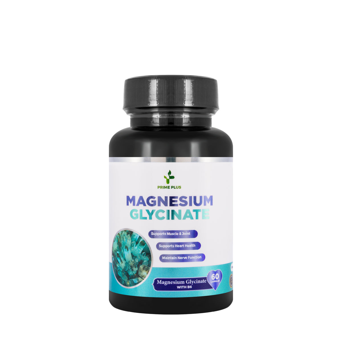 Prime Plus Magnesium Glycinate 350 mg 60 Capsules
