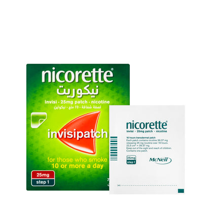 Nicorette Invisipatch 25 mg Step 1 7 Patches