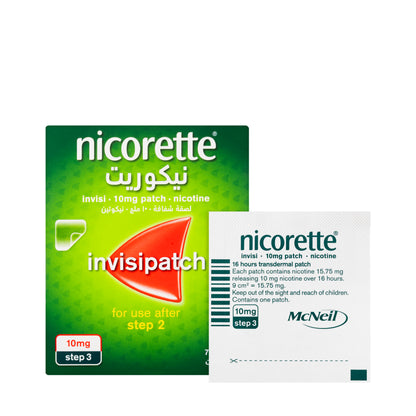 Nicorette Invisipatch 10 mg Step 3 7 Patches