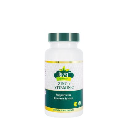 Best Zinc 45 mg + Vitamin C 500 mg 30 Tablets